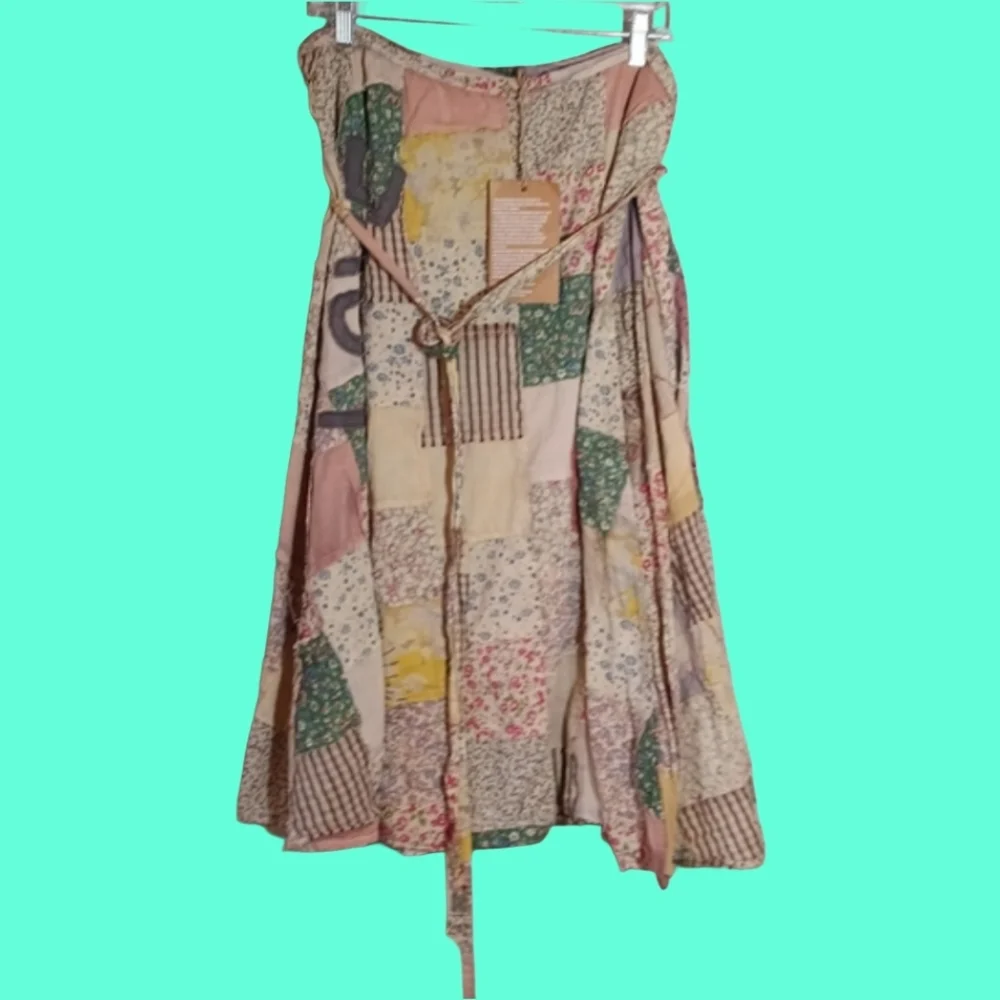 Magnolia Pearl Multicolor Patchwork A-Line Skirt - Picture 2 of 4